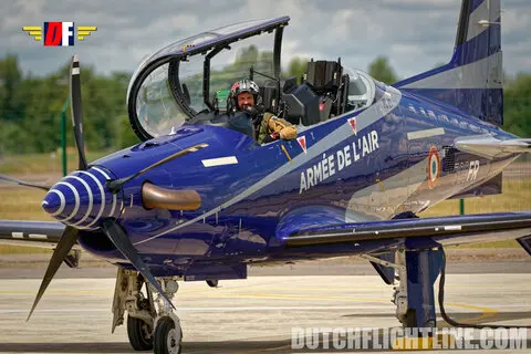 Dutchflightline photoshoot for Mustang X-Ray PC-21 Team l'Armée de l'Air