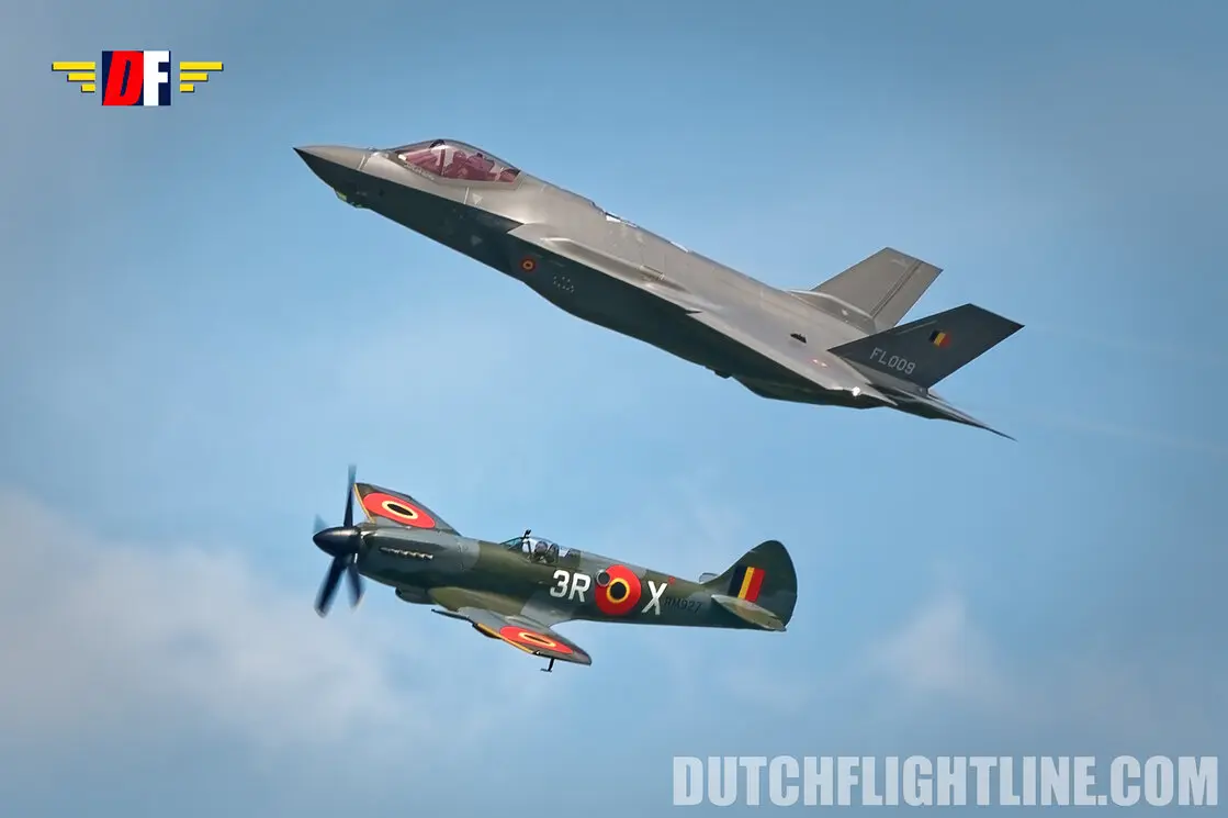 F-35 and Spitfire | Florennes 2026