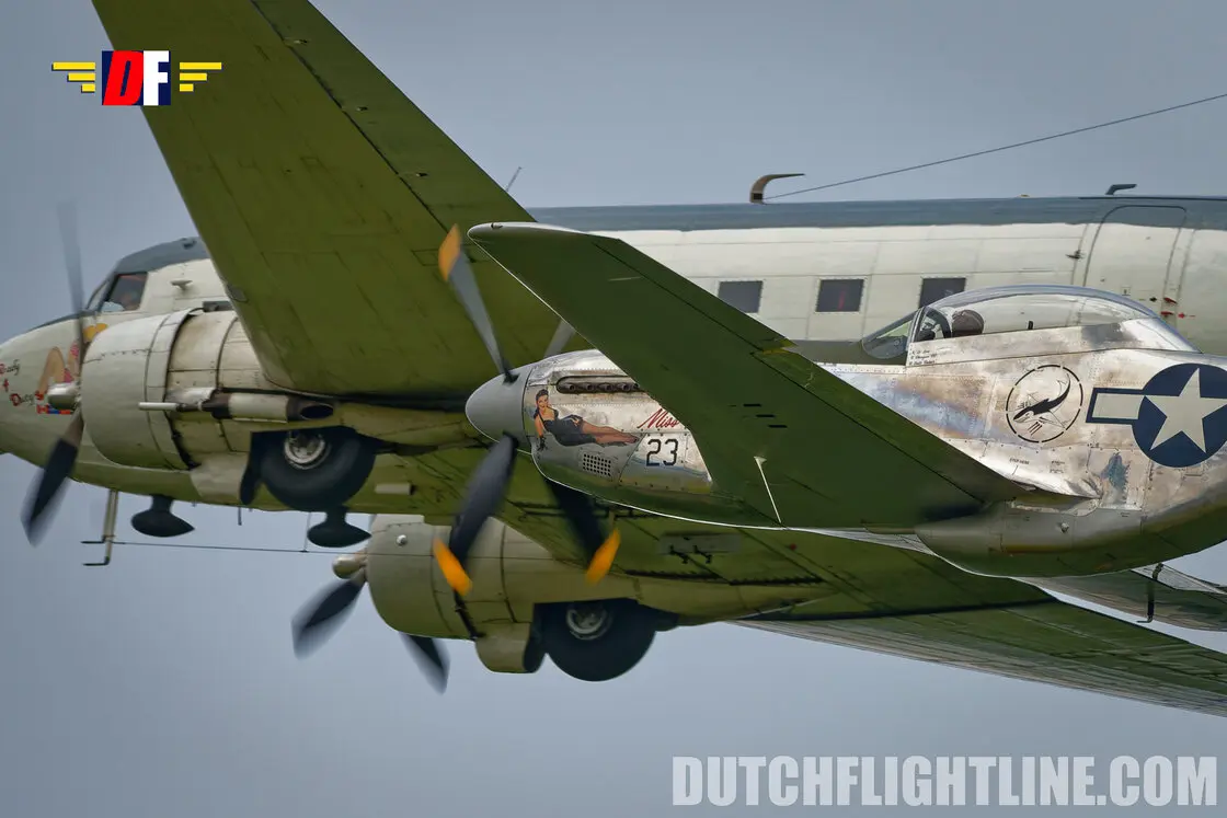 R4D "Ready 4 Duty" and P51-D Mustang at le Ferté Alais 2025